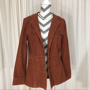 Tilt brand corduroy hooded jacket